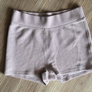 ALO Light Pink/Mauve Ribbed Shorts size XS, EUC!